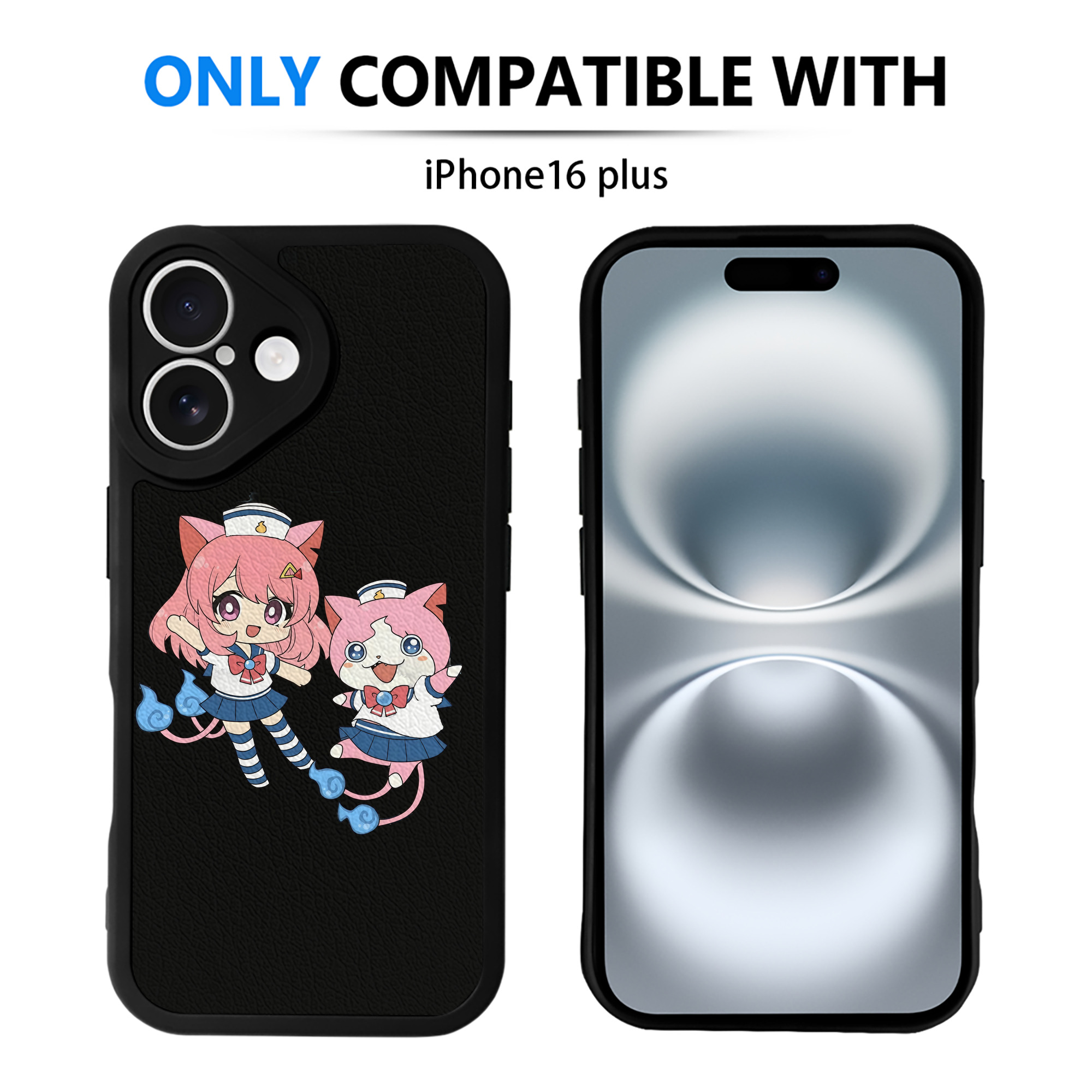 （画像用） 妖怪ウォッチ Yo-kai Watch 【iPhone 16シリーズ対応】シリコンスマホケース（レザー調） 材質：シリコン